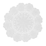 Max Round Shapes White Crochet Cotton Lace Doily Table Placemats Doilies Cup Mat