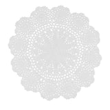 Max Round Shapes White Crochet Cotton Lace Doily Table Placemats Doilies Cup Mat