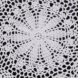 Max Round Shapes White Crochet Cotton Lace Doily Table Placemats Doilies Cup Mat