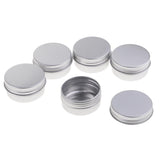 Max 5 Pieces Aluminum Cosmetic Pot Lip Balm Jar Containers Oil Wax Empty 30ML