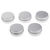 Max 5 Pieces Aluminum Cosmetic Pot Lip Balm Jar Containers Oil Wax Empty 30ML