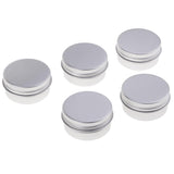 Max 5 Pieces Aluminum Cosmetic Pot Lip Balm Jar Containers Oil Wax Empty 30ML