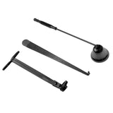 Maxbell 3x Stainless Steel Candle Wick Trimmer Snuffer Wick Dipper Accessories Black