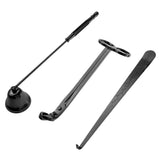 Maxbell 3x Stainless Steel Candle Wick Trimmer Snuffer Wick Dipper Accessories Black