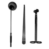 Maxbell 3x Stainless Steel Candle Wick Trimmer Snuffer Wick Dipper Accessories Black