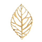 Maxbell 30Pcs Tibetan Silver Leaf Charms Pendants DIY earring hair accessory  gold