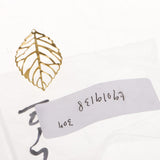Maxbell 30Pcs Tibetan Silver Leaf Charms Pendants DIY earring hair accessory  gold