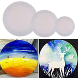 Max White round Blank Canvas Wooden Frame For Oil Acrylic Painting DIY 40cm