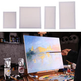 Max Blank White Canvas Board Wooden Frame For Oil Acrylic Painting 20x40cm
