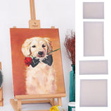 Max Blank White Canvas Board Wooden Frame For Oil Acrylic Painting 20x40cm