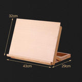 Maxbell Artist Drawing Sketching Board - 16.9inch X 12.6 inch Wood Adjustable Desk Easel Workstation for Drawing, Sketching, Designing and Drafting Projects