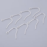 Maxbell 925 Pure Silver French Earring Ear Wire Hooks Dangle Earring 8 Pieces Thick