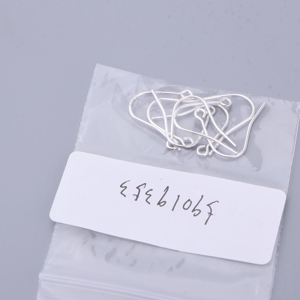 Maxbell 925 Pure Silver French Earring Ear Wire Hooks Dangle Earring 8 Pieces Thick