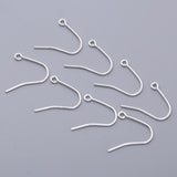 Maxbell 925 Pure Silver French Earring Ear Wire Hooks Dangle Earring 8 Pieces Thick