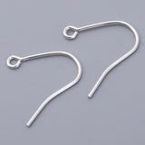 Maxbell 925 Pure Silver French Earring Ear Wire Hooks Dangle Earring 8 Pieces Thick