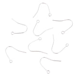 Maxbell 925 Pure Silver French Earring Ear Wire Hooks Dangle Earring 8 Pieces Thick