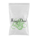 Maxbell 16pcs plastic clip rings for papers loose leaf notebook DIY crafts  green