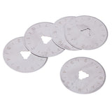 Max 5 Pieces Rotary Cutter Blades with Case Fabric Cutter Circular Blades 28mm
