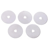 Max 5 Pieces Rotary Cutter Blades with Case Fabric Cutter Circular Blades 60mm