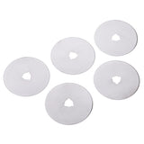 Max 5 Pieces Rotary Cutter Blades with Case Fabric Cutter Circular Blades 60mm