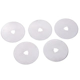 Max 5 Pieces Rotary Cutter Blades with Case Fabric Cutter Circular Blades 60mm