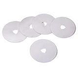Max 5 Pieces Rotary Cutter Blades with Case Fabric Cutter Circular Blades 60mm