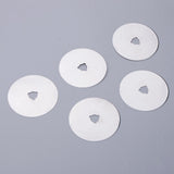 Max 5 Pieces Rotary Cutter Blades with Case Fabric Cutter Circular Blades 60mm