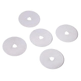 Max 5 Pieces Rotary Cutter Blades with Case Fabric Cutter Circular Blades 60mm