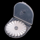 Max 5 Pieces 45mm Wave Rotary Cutter Blades with Case for Quilting Leather DIY