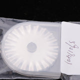 Max 5 Pieces 45mm Wave Rotary Cutter Blades with Case for Quilting Leather DIY