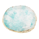 Max Imitation agate nail art Palette drink coaster cup mat decors blue