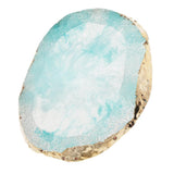 Max Imitation agate nail art Palette drink coaster cup mat decors blue