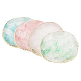 Max Imitation agate nail art Palette drink coaster cup mat decors blue