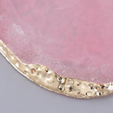 Max Nail Art Palette Cosmetic Tray Imitation Agate Coaster Pendant 97x85x10mm