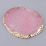 Max Nail Art Palette Cosmetic Tray Imitation Agate Coaster Pendant 97x85x10mm