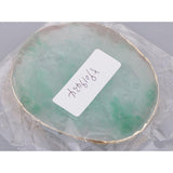 Max Imitation agate nail art Palette drink coaster cup mat decors green