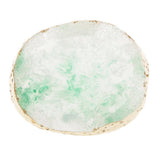 Max Imitation agate nail art Palette drink coaster cup mat decors green