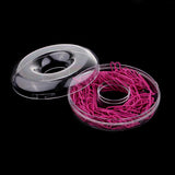 Maxbell A Box of 150pcs Metal Paper Clips Office Bookmarks Stationery Rose red