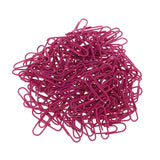 Maxbell A Box of 150pcs Metal Paper Clips Office Bookmarks Stationery Rose red