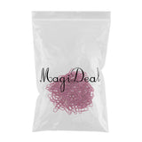 Maxbell A Box of 150pcs Metal Paper Clips Office Bookmarks Stationery Rose red