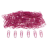 Maxbell A Box of 150pcs Metal Paper Clips Office Bookmarks Stationery Rose red