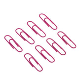 Maxbell A Box of 150pcs Metal Paper Clips Office Bookmarks Stationery Rose red