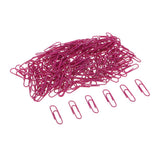 Maxbell A Box of 150pcs Metal Paper Clips Office Bookmarks Stationery Rose red