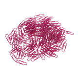 Maxbell A Box of 150pcs Metal Paper Clips Office Bookmarks Stationery Rose red