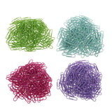 Maxbell A Box of 150pcs Metal Paper Clips Office Bookmarks Stationery Rose red