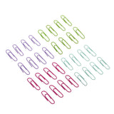 Maxbell A Box of 150pcs Metal Paper Clips Office Bookmarks Stationery Rose red