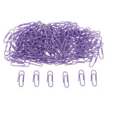 Maxbell A Box of 150pcs Metal Paper Clips Stationery for  Document Organizing Purple