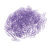 Maxbell A Box of 150pcs Metal Paper Clips Stationery for  Document Organizing Purple