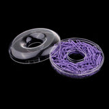 Maxbell A Box of 150pcs Metal Paper Clips Stationery for  Document Organizing Purple