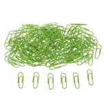 Maxbell 150Pcs Metal Paper Clips for Office School Decorative Bookmarks Clamps Green